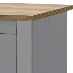 Wohnen Kommoden<Scandi Chic Nachtkommode in Grau mit Eiche - Donia