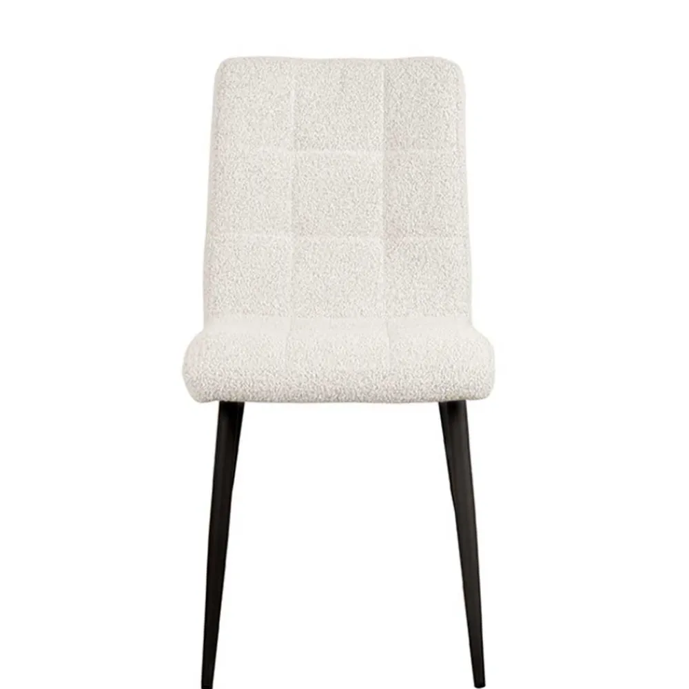 Wohnen Stühle<Scandi Chic Polsterstuhl in Champagner Boucle - Acapelca