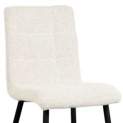 Wohnen Stühle<Scandi Chic Polsterstuhl in Champagner Boucle - Acapelca