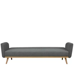 Wohnen Betten<Scandi Chic Schlafcouch in Dunkelgrau & Natur - Giorgio