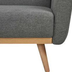 Wohnen Betten<Scandi Chic Schlafcouch in Dunkelgrau & Natur - Giorgio