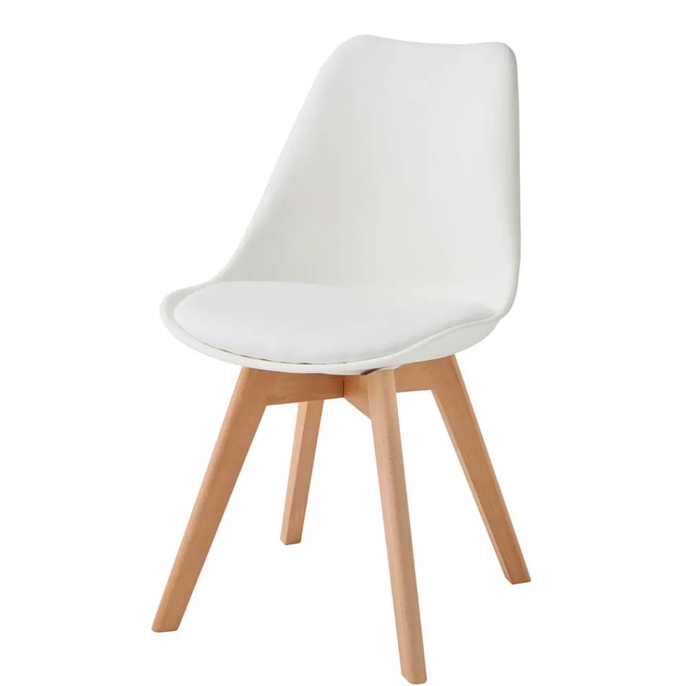 Wohnen Stühle<Scandi Chic Stühle mit Sitzschale - Savossa (4er Set)