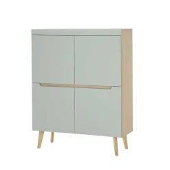 Wohnen Wohnwände<Scandi Chic Wohnzimmermöbel Wohnwand - Armina (vierteilig)