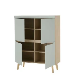 Wohnen Wohnwände<Scandi Chic Wohnzimmermöbel Wohnwand - Armina (vierteilig)