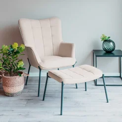 Wohnen Sessel<Scandi Polstersessel in Beige - Helina