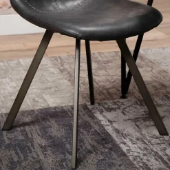 Wohnen Stühle<Schalensitz Stühle in Schwarz - Carlotte (4er Set)