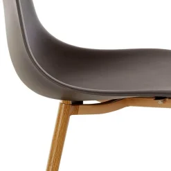 Wohnen Stühle<Schalenstühle aus Kunststoff Grau - Jesuisa (Set)