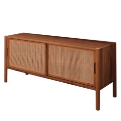 Wohnen Tv & Hifi-Möbel|Lowboards<Schiebetüren Lowboard aus Wildbuche - Indrya