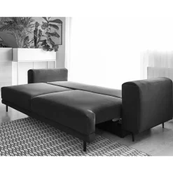 Wohnen Sofas<Schlafcouch aus Velours in Senfgelb - Lurymav