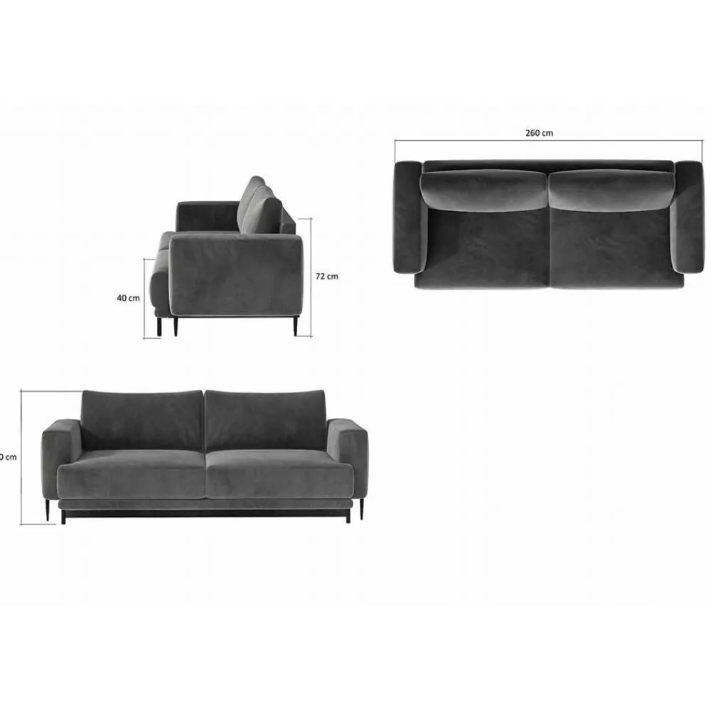 Wohnen Sofas<Schlafcouch aus Velours in Senfgelb - Lurymav