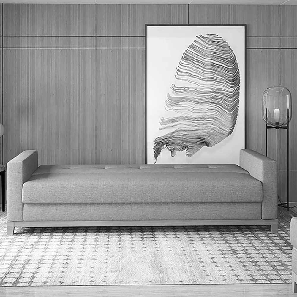 Wohnen Sofas<Schlafcouch in Dunkelblau Velours - Tadeuz