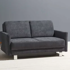 Wohnen Betten|Sofas<Schlafcouch mit Bettkasten in Blaugrau - Casmas