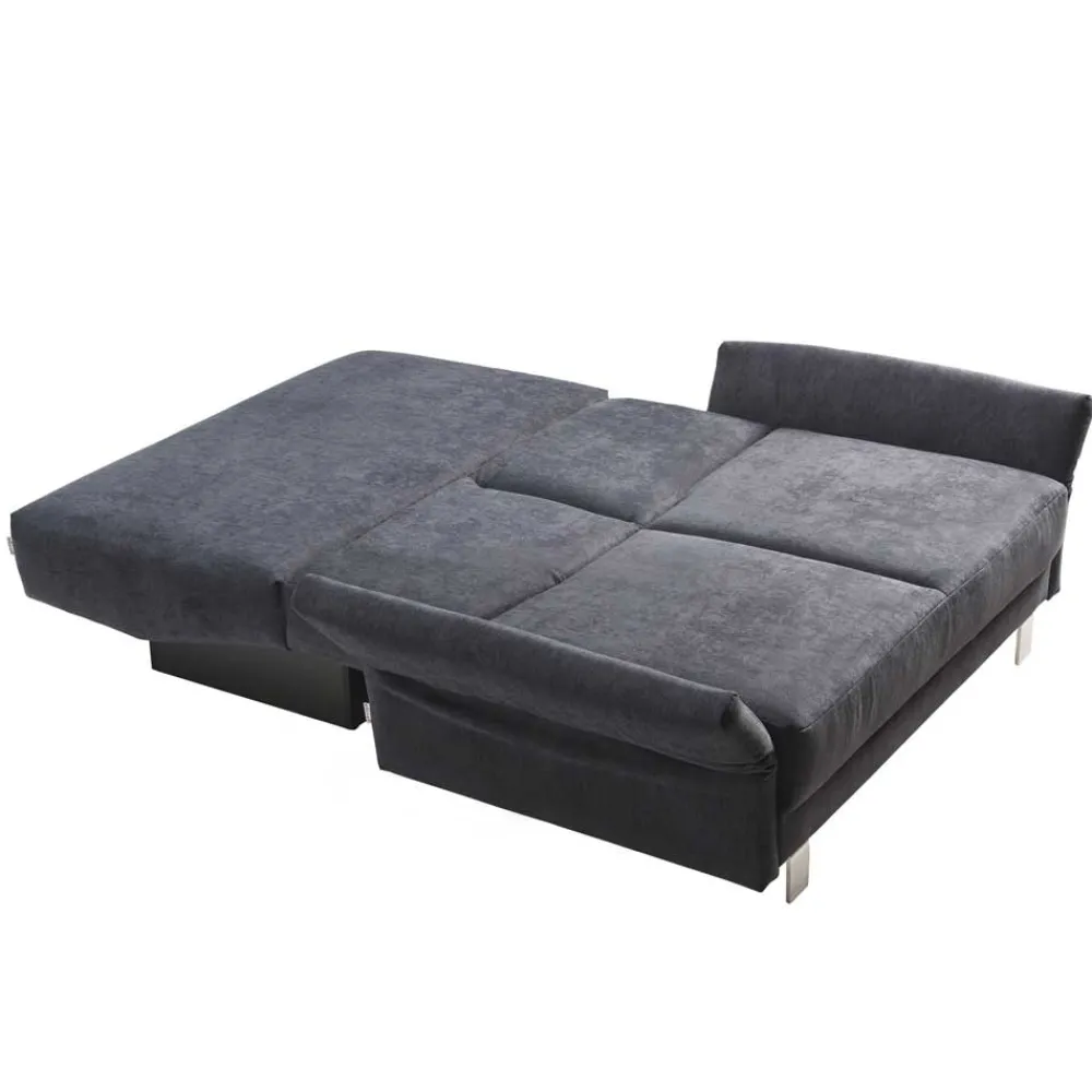 Wohnen Betten|Sofas<Schlafcouch mit Bettkasten in Blaugrau - Casmas