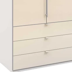 Wohnen Kleiderschränke<Schlafraum Kleiderschrank in Cremefarben Glas Front - Zidarie