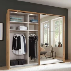 Wohnen Kleiderschränke|Schränke<Schlafraum Schrank mit Schwebetüren - Emya