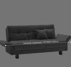 Wohnen Betten|Sofas<Schlafsofa mit abklappbaren Arnlehnen - Madley