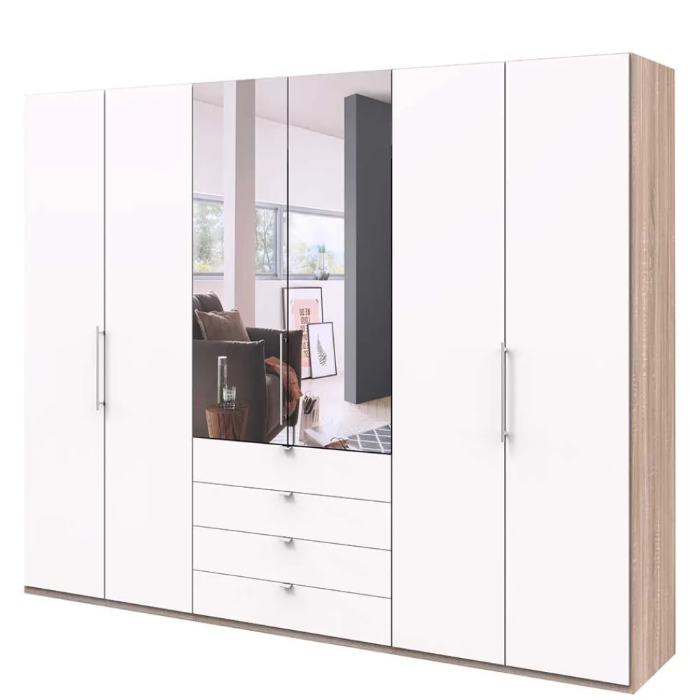 Wohnen Kleiderschränke|Schränke<Schlafzimmer Gleittürenschrank mit Spiegel - Vaclyn