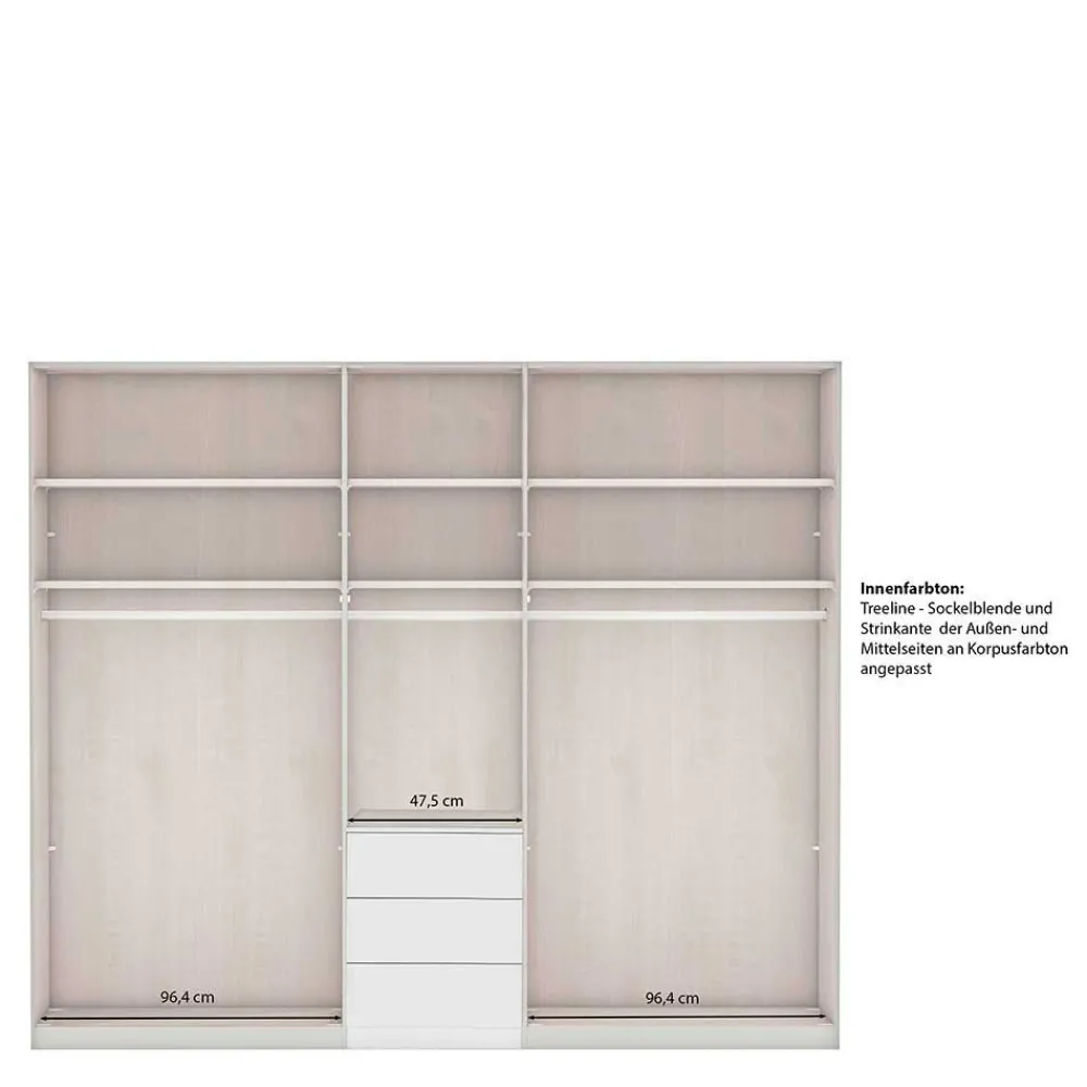 Wohnen Kleiderschränke|Schränke<Schlafzimmer Kleiderschrank in Graugrün - Rajavo