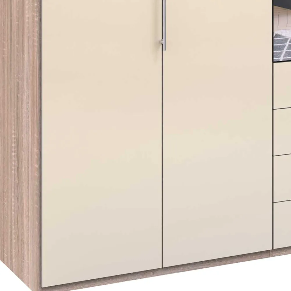 Wohnen Kleiderschränke|Schränke<Schlafzimmer Kleiderschrank mit Spiegel Falttür - Rativian