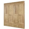 Wohnen Kleiderschränke<Schlafzimmer Kleiderschrank 4 türig & Schubladen - Zamron
