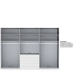 Wohnen Kleiderschränke|Schränke<Schlafzimmer Kombi-Kleiderschrank 6-türig - Pascan