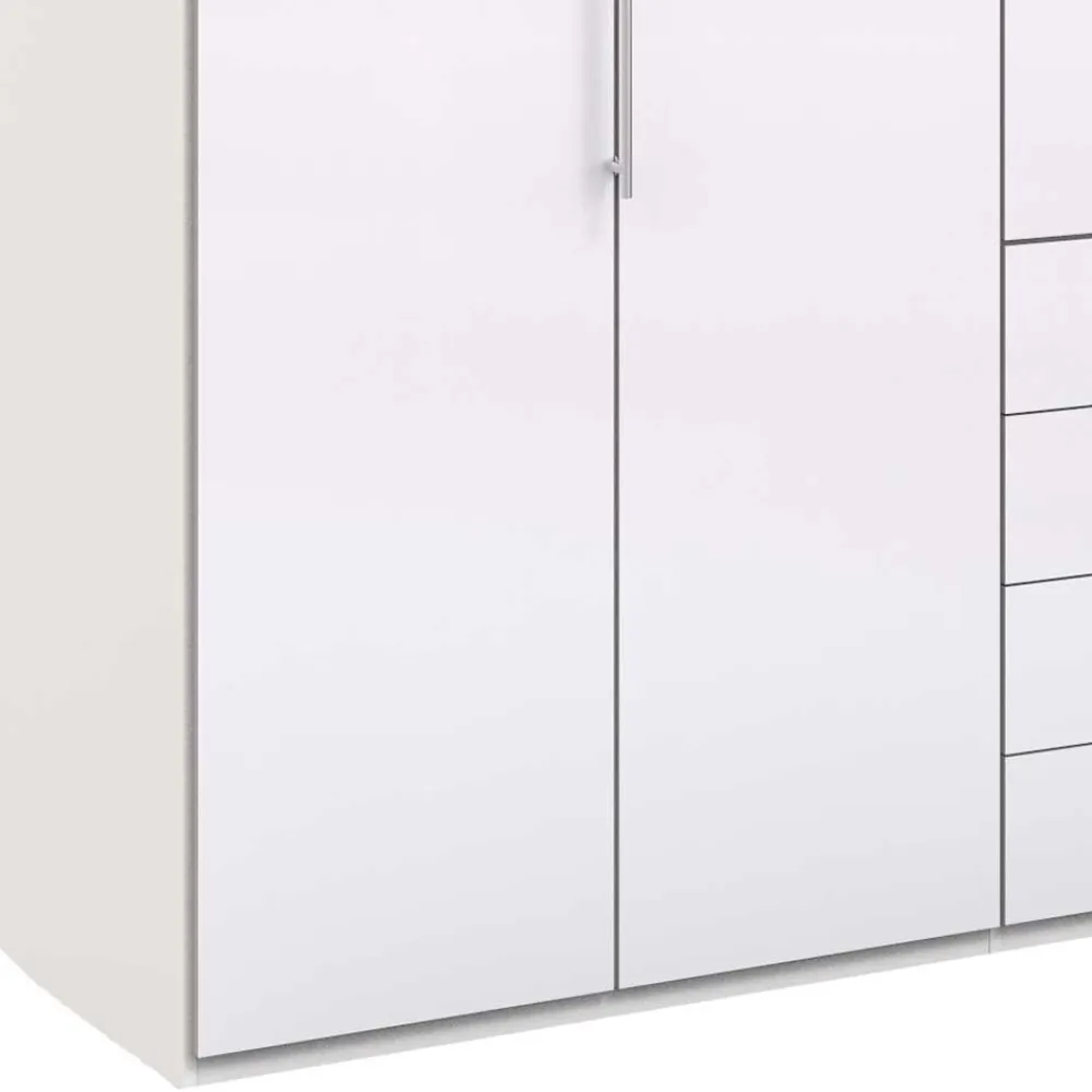 Wohnen Kleiderschränke|Schränke<Schlafzimmer Kombi-Kleiderschrank in Weiß - Dolienca