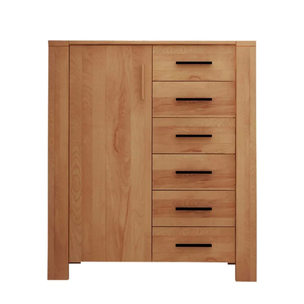 Wohnen Highboards<Schlafzimmer Kommode Mosniak mit Tür und Schubladen