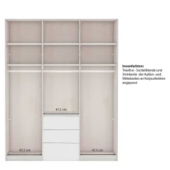 Wohnen Kleiderschränke|Schränke<Schlafzimmer Schrank in Dunkelgrau - Mataram
