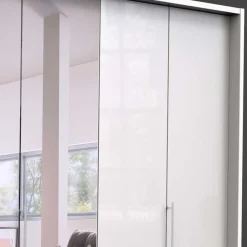 Wohnen Kleiderschränke|Schränke<Schlafzimmer Schrank mit Falttüren in Weiß - Dolienca