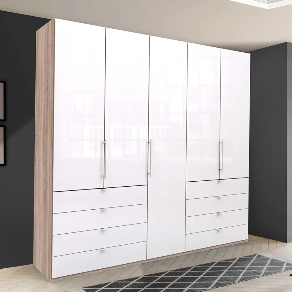 Wohnen Kleiderschränke<Schlafzimmer-Kleiderschrank mit Tür & 2 Falttüren - Bosays
