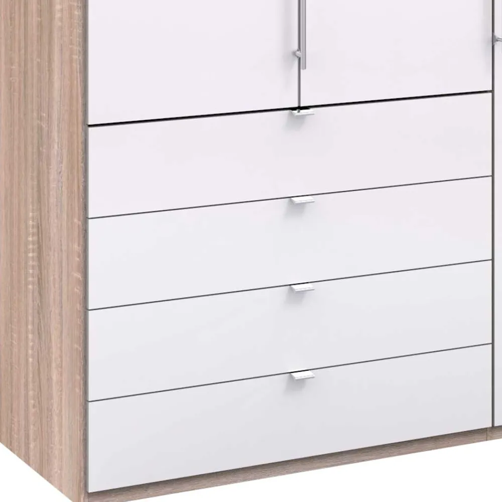 Wohnen Kleiderschränke<Schlafzimmer-Kleiderschrank mit Tür & 2 Falttüren - Bosays