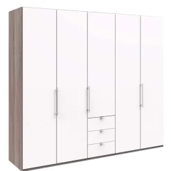 Wohnen Kleiderschränke<Schlafzimmerkleiderschrank mit drei Schubladen - Tivierto
