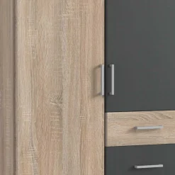 Wohnen Schränke|Kleiderschränke<Schlafzimmerkleiderschrank im Holz Look - Danah