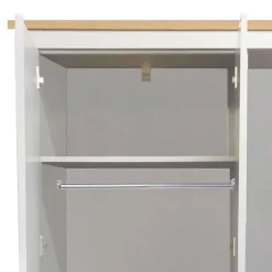 Wohnen Kleiderschränke|Schränke<Schlafzimmerschrank in Grau & Eichefarben - Poliesti
