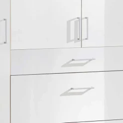 Wohnen Kleiderschränke<Schlafzimmerschrank mit Hochglanzfront in Weiß - Venture