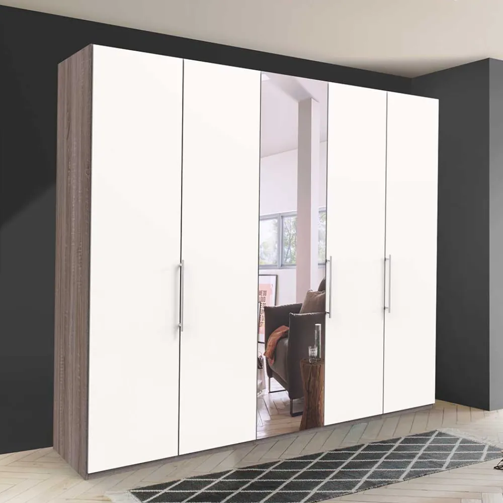 Wohnen Kleiderschränke|Schränke<Schlafzimmerschrank mit Metallgriffen - Tivierto I