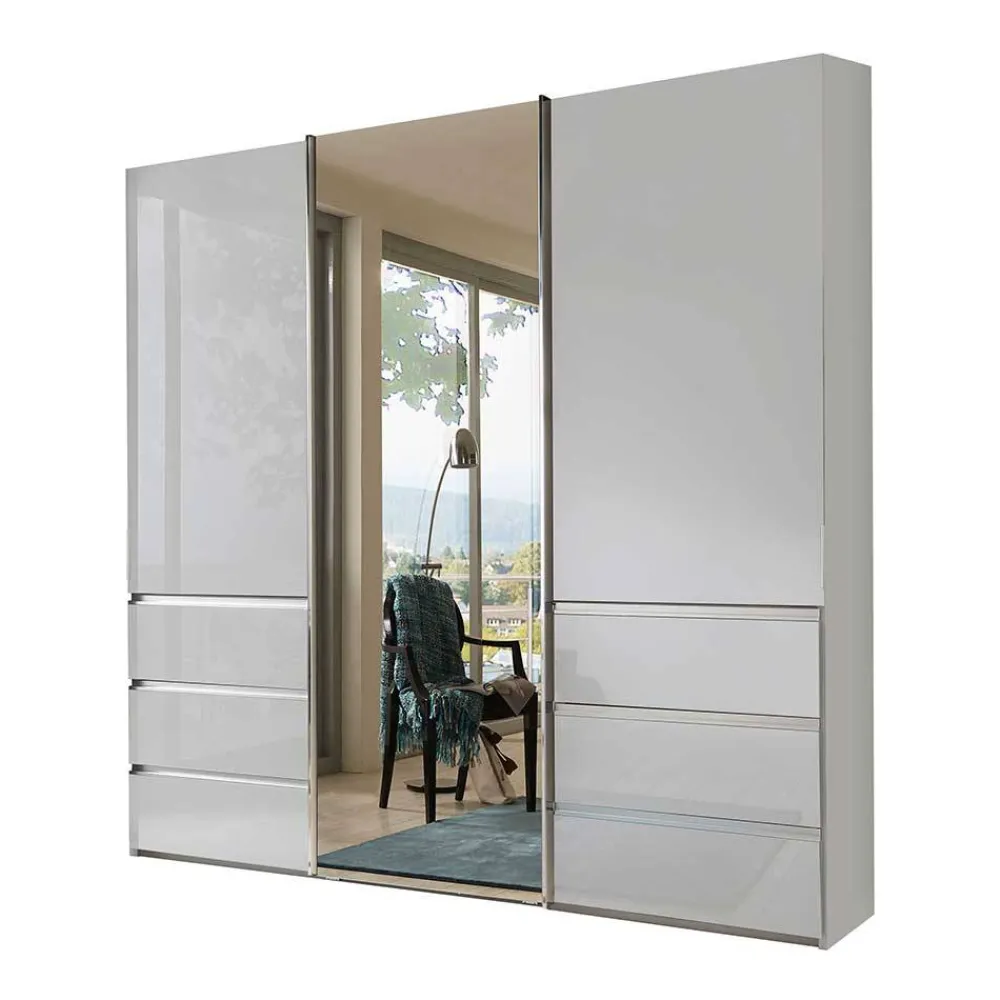 Wohnen Kleiderschränke|Schränke<Schlafzimmerschrank mit Parsol Spiegeltür - Babaco