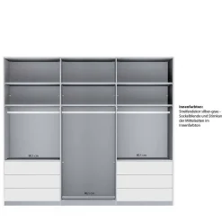 Wohnen Kleiderschränke|Schränke<Schlafzimmerschrank mit Parsol Spiegeltür - Babaco