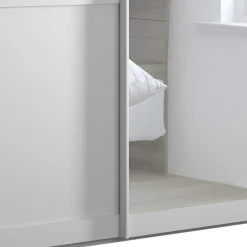 Wohnen Kleiderschränke<Schlafzimmerschrank mit Schwebetüren in Weiß - Flinn
