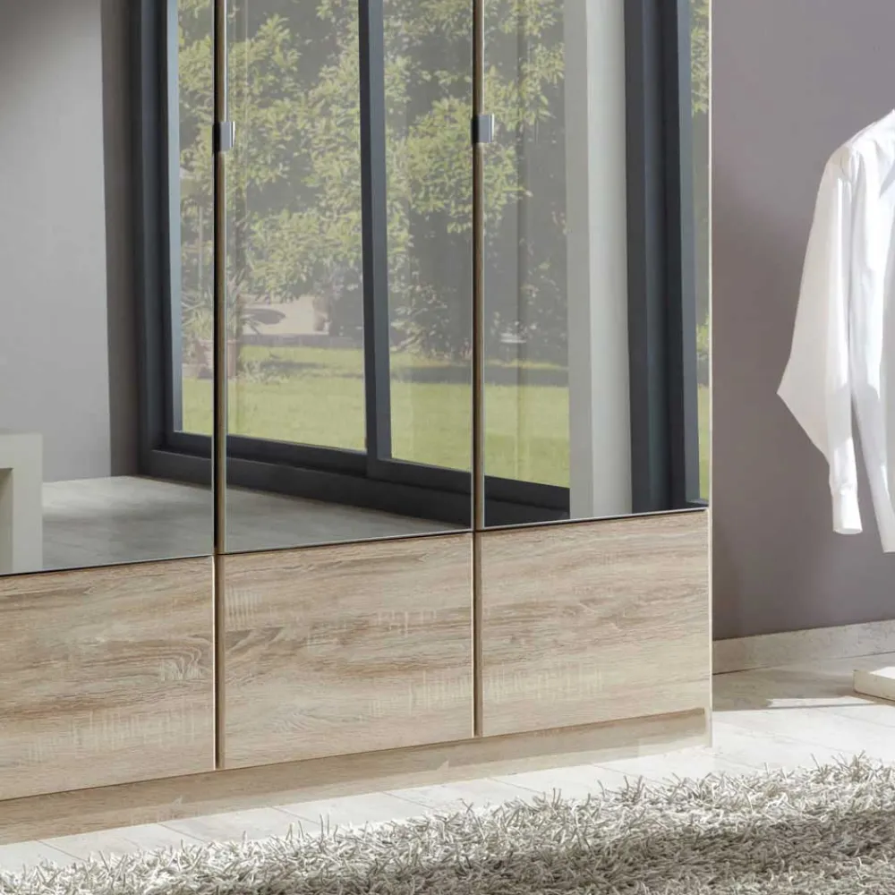 Wohnen Kleiderschränke|Schränke<Schlafzimmerschrank Rommino mit Spiegeltüren