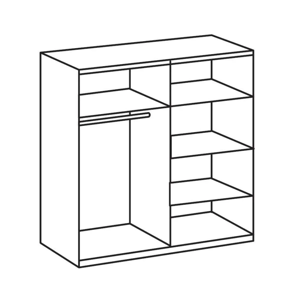 Wohnen Kleiderschränke|Schränke<Schlafzimmerschrank Rommino mit Spiegeltüren