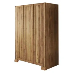 Wohnen Kleiderschränke<Schlafzimmerschrank Vaskov aus Wildeiche Massivholz