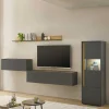 Wohnen Wohnwände<Schlicht-moderne Wohnwand Möbel - Ahilav (vierteilig)