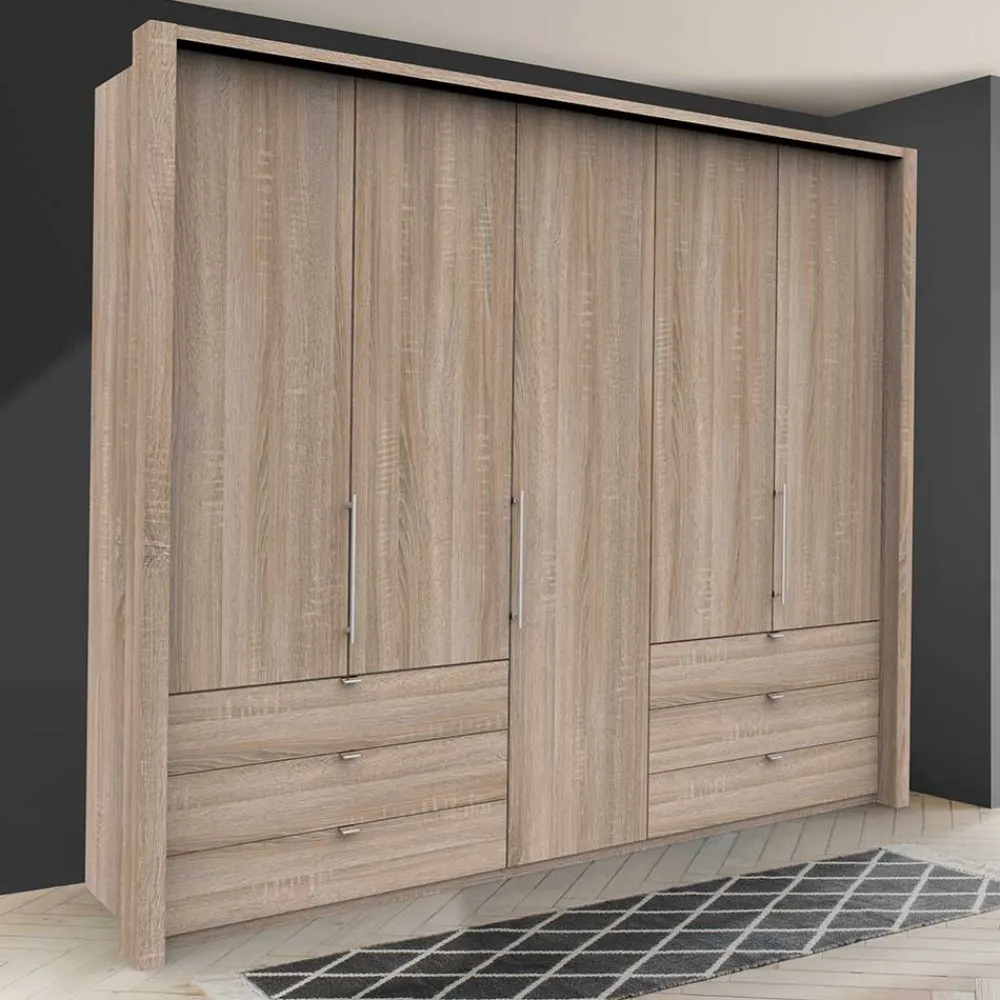 Wohnen Kleiderschränke|Schränke<Schrank fürs Schlafzimmer in Holz Nachbildung - Zayun
