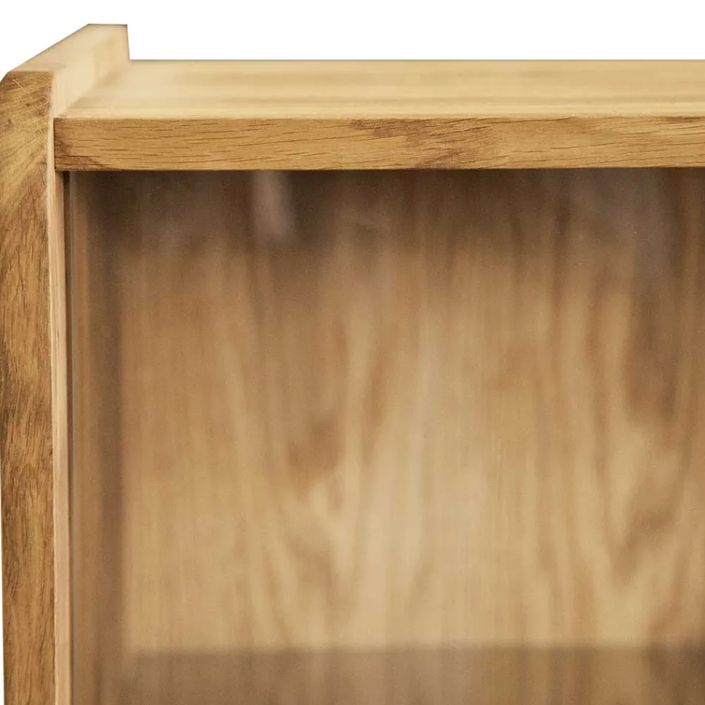 Wohnen Highboards|Vitrinen<Schrank im Mid Century Stil aus Wildeiche Holz - Hardus