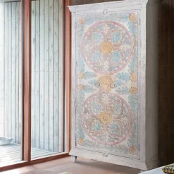 Wohnen Kleiderschränke<Schrank in Holz White Wash - Notana