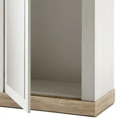 Wohnen Garderoben<Schrank mit Spiegeltür & Garderobe - Nedita (dreiteilig)