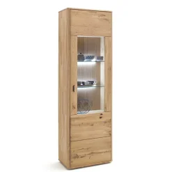Wohnen Vitrinen<Schrank Vitrine aus Eiche Massivholz - Destal