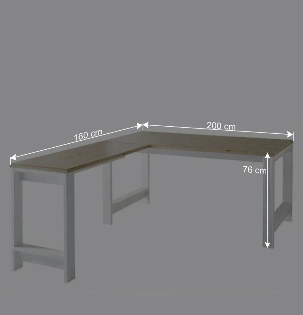 Wohnen Tische<Schreibtisch & Rollcontainer Set - Mehady (dreiteilig)