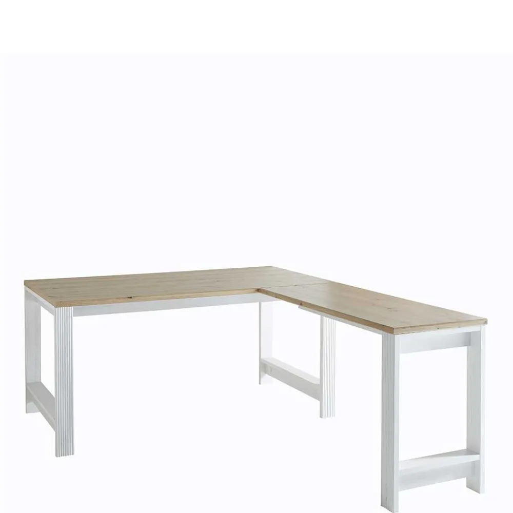 Wohnen Tische<Schreibtisch & Rollcontainer Set - Mehady (dreiteilig)